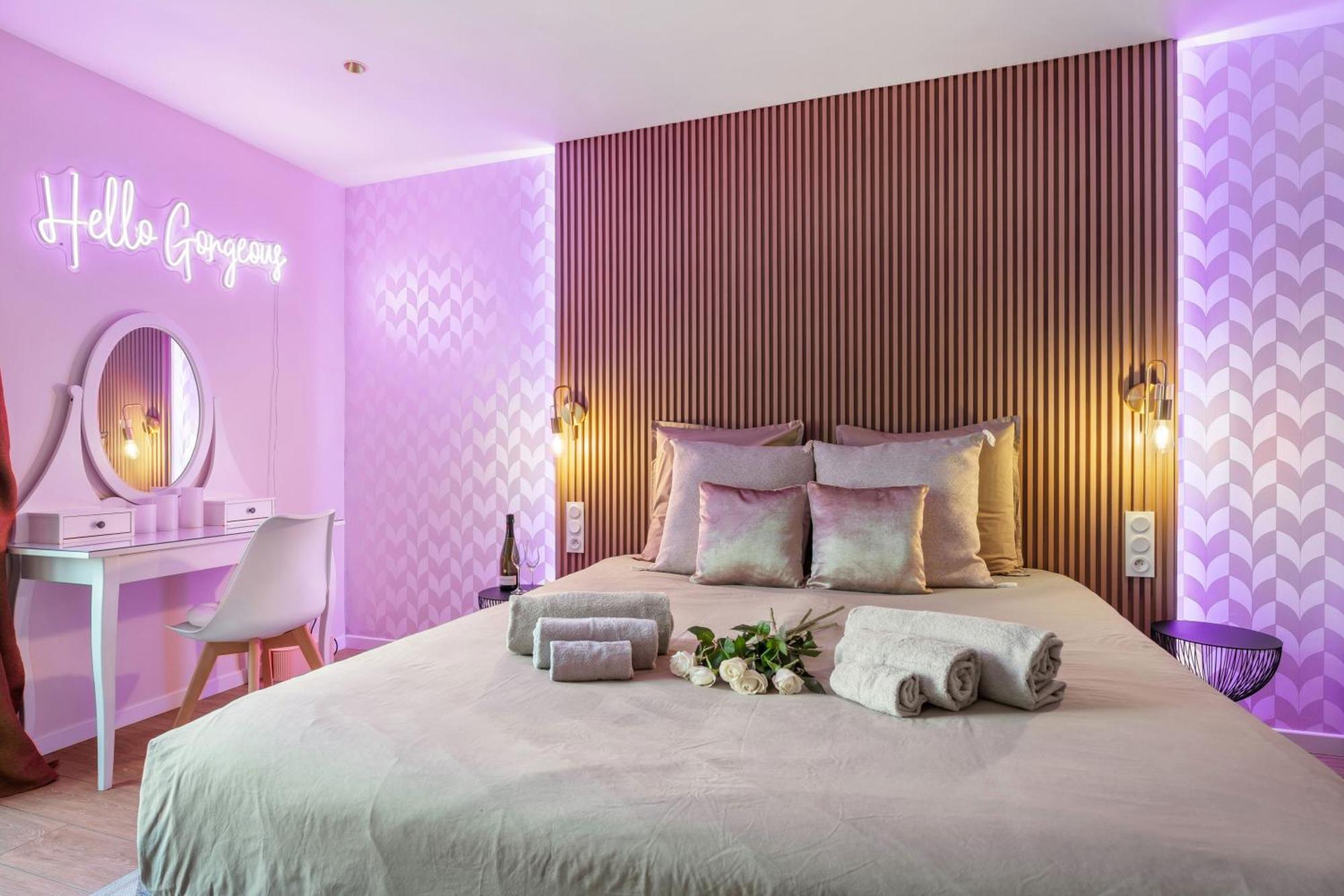 Nice Renting - Honey Moon Massena - Luxe Room - Jaccuzzi - Terrasse - King Bed - AC Esterno foto