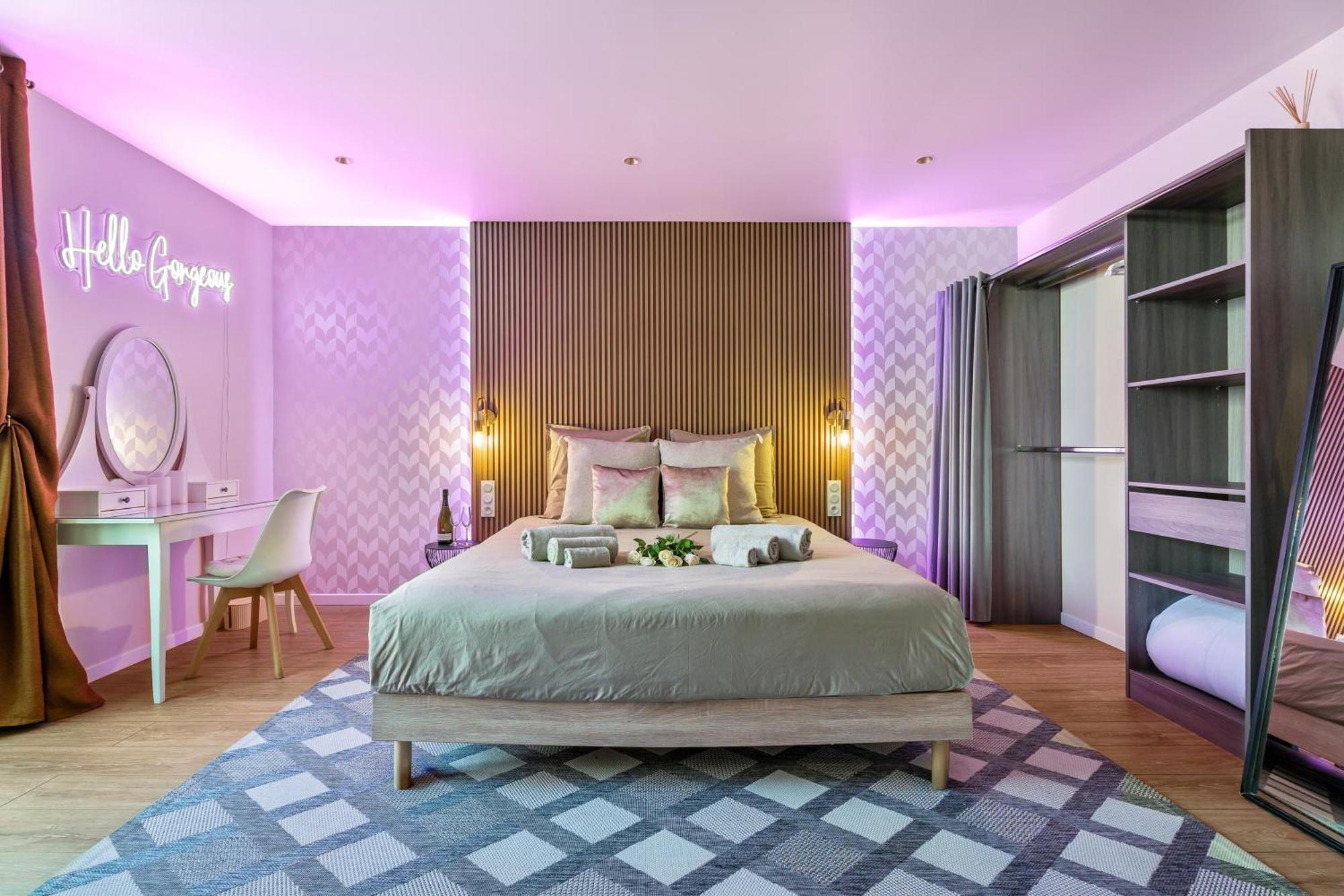 Nice Renting - Honey Moon Massena - Luxe Room - Jaccuzzi - Terrasse - King Bed - AC Esterno foto